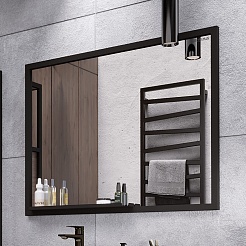 Grossman Мебель для ванной Лофт 90 подвесная веллингтон/черный – фотография-10
